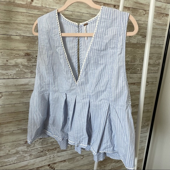 Free People | ‘Good Feels’ Striped Top | Large - Picture 4 of 8